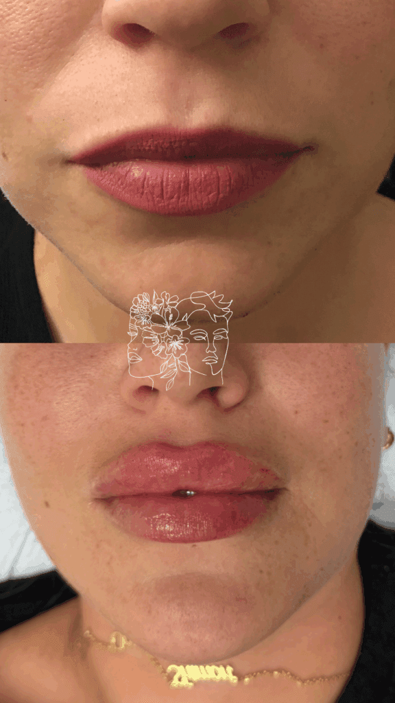 Gallery 22 Multiple syringes of hyaluronic acid filler for high-volume natural lip enhancement